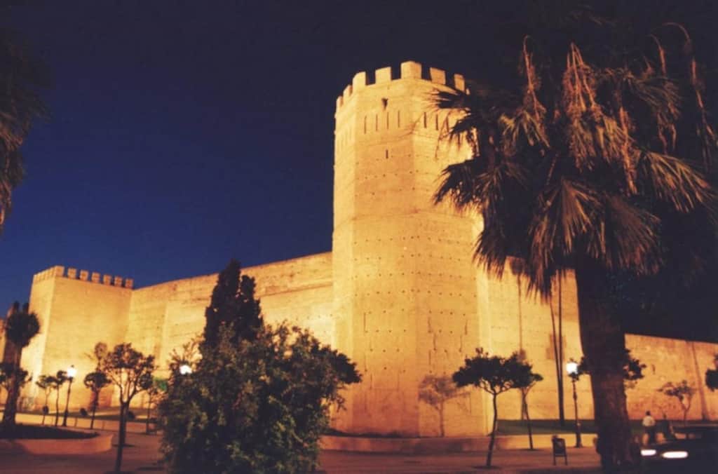 Alcázar de Jerez de noche