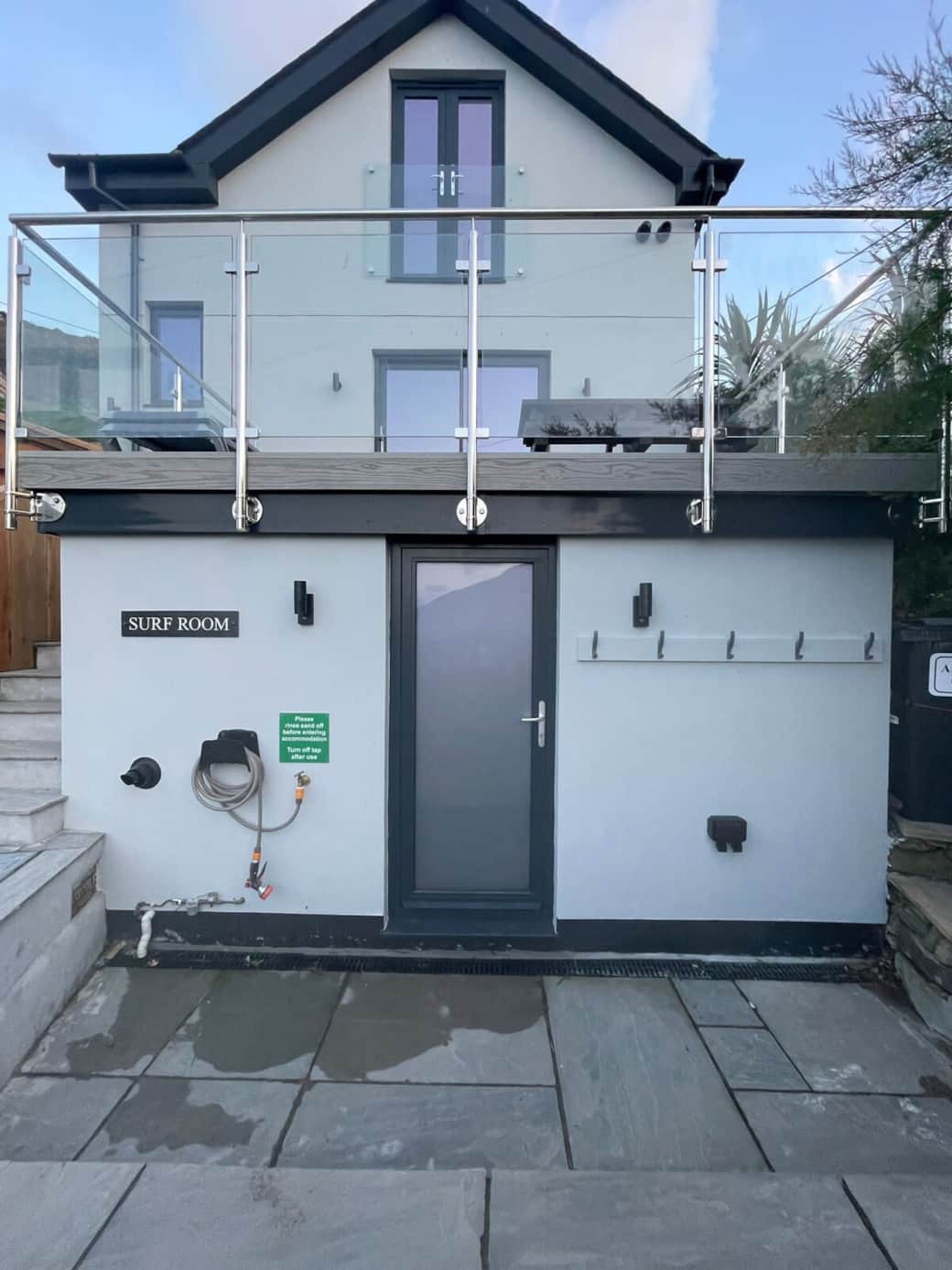 Outside shower room, toilet and wash down area giving easy access from the beach - Note this area is shared with Upper Beach House Outside shower room, toilet and wash down area giving easy access from the beach - Note this area is shared with Upper Beach House