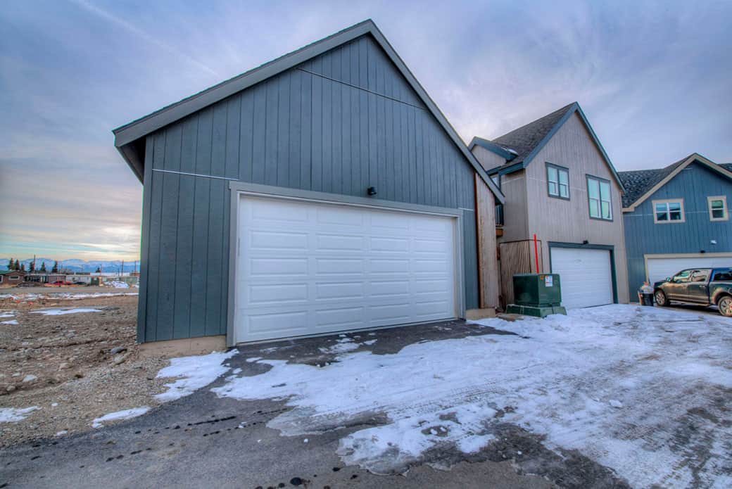 back of house and garage access