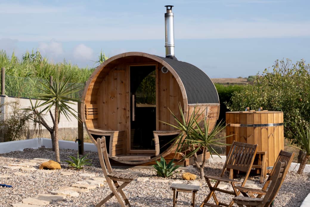Ocotillo Spa at The Blanco Bungalow Ericeira with Wood Fired Sauna & Ice Bath