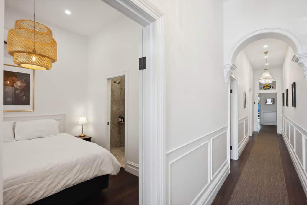 Main bedroom and hall