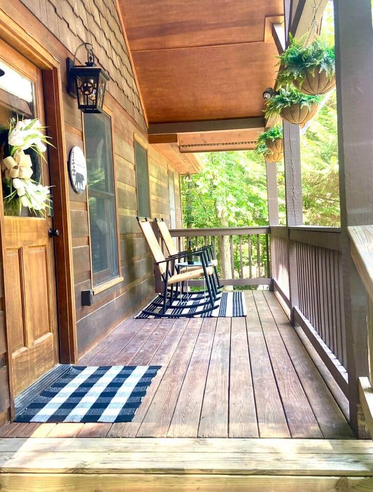 Rocking chairs for coffee / wine