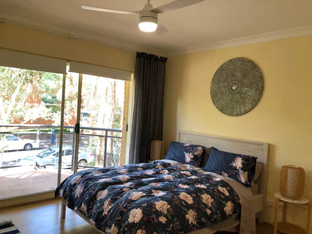 Private balcony off your queen bedroom