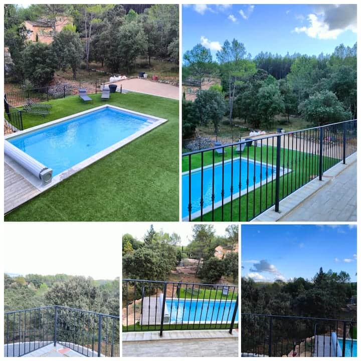 swimming pool, balcony