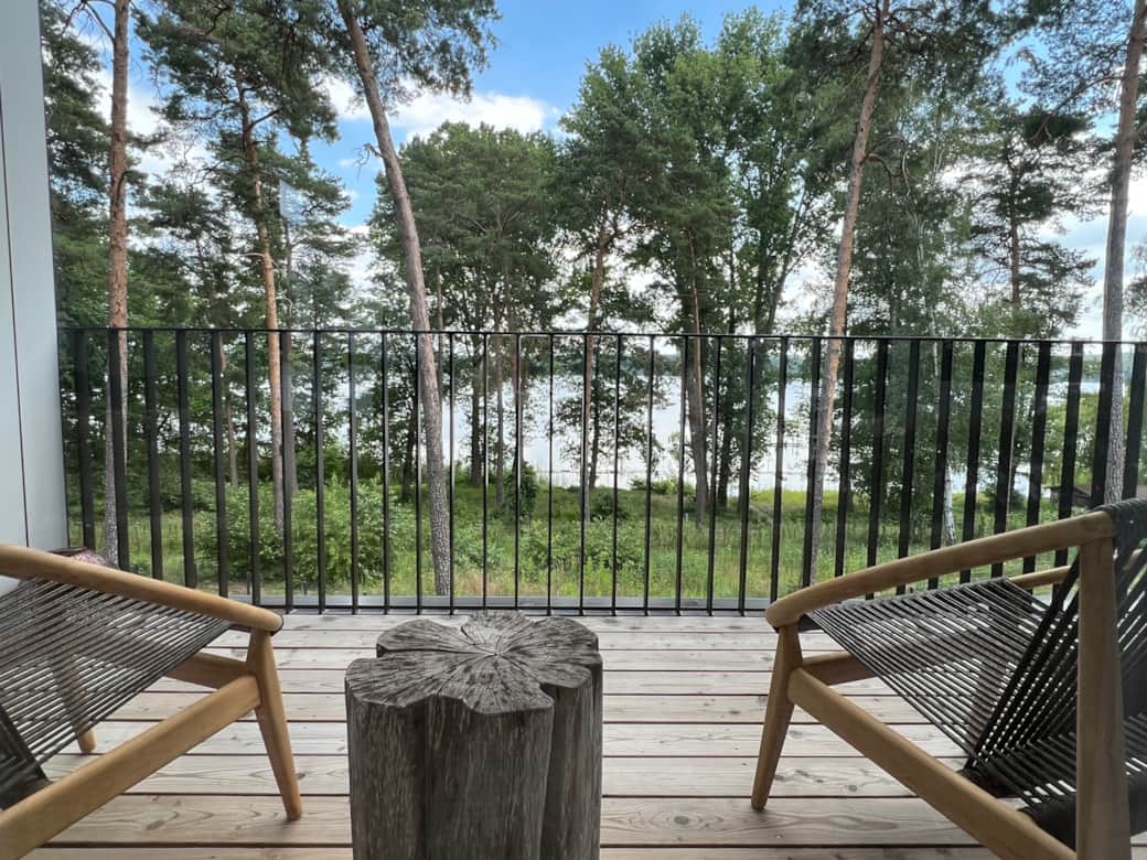 Aussicht Terrasse Wohnzimmer