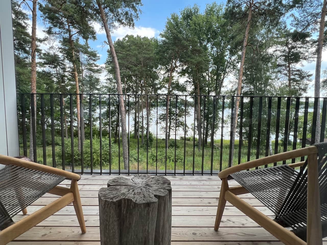 Aussicht Terrasse Wohnzimmer