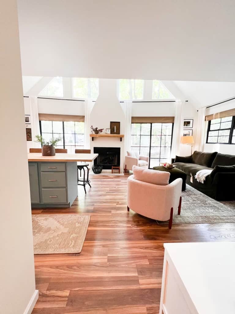Wide view living room