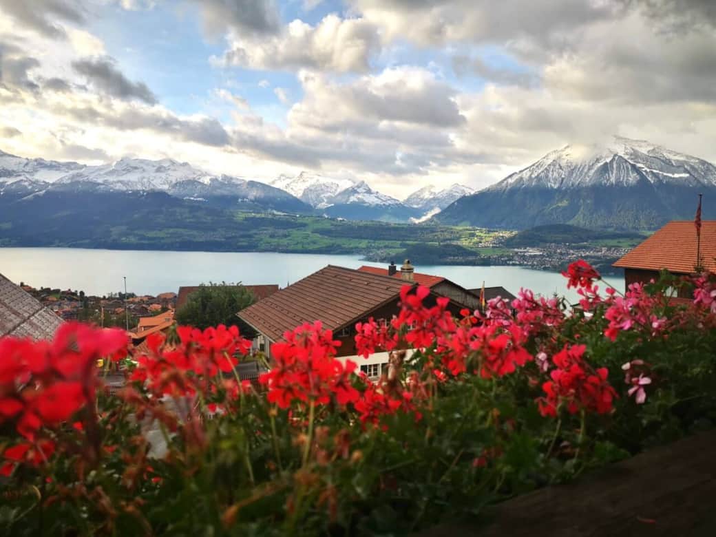 Die Aussicht von der Terrasse lässt die Herzen höher schlagen.