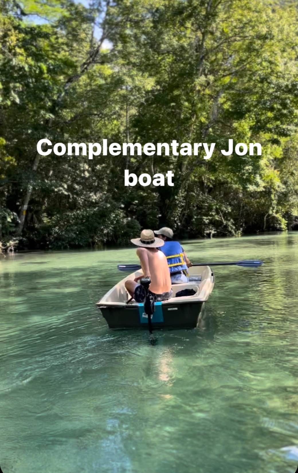 Complementary Jon boat and trolling motor