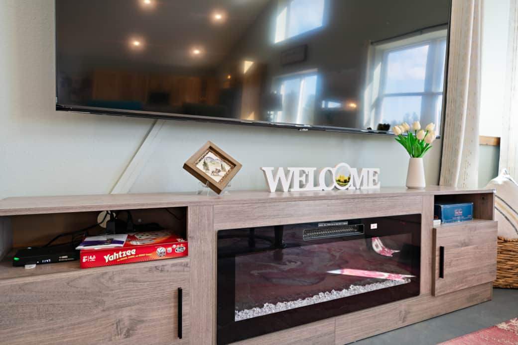Board games & card decks, available in the living room upstairs for those fun times with your family