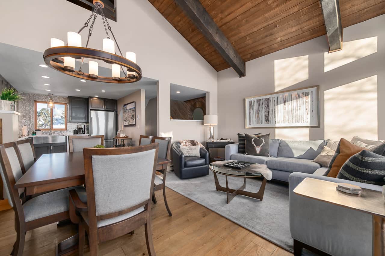 open living room, dinning area and kitchen