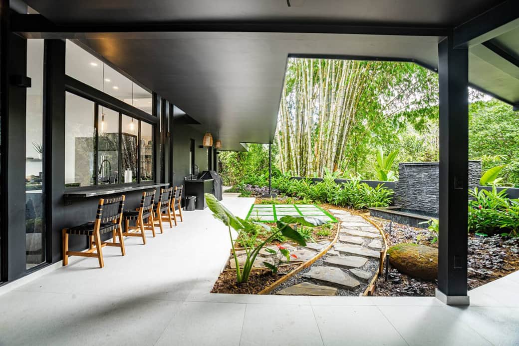 Courtyard BBQ Area in Front of the home.
