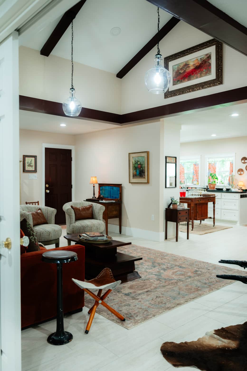 Entry and living room 