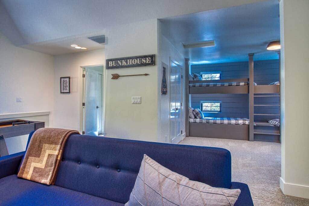 Upstairs Living Room + Bunk Room
