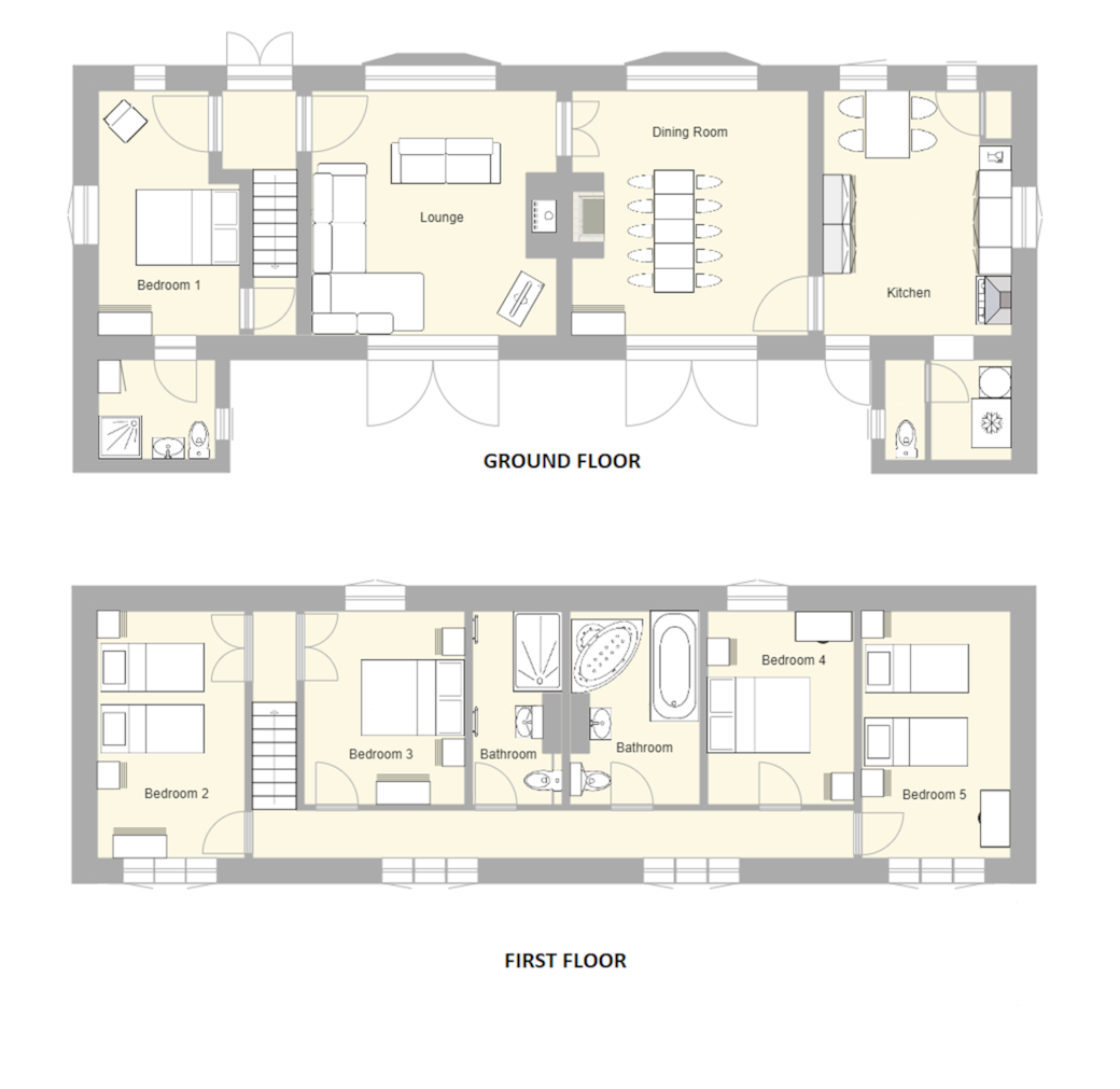 Floor Plan Ground And First Floor
