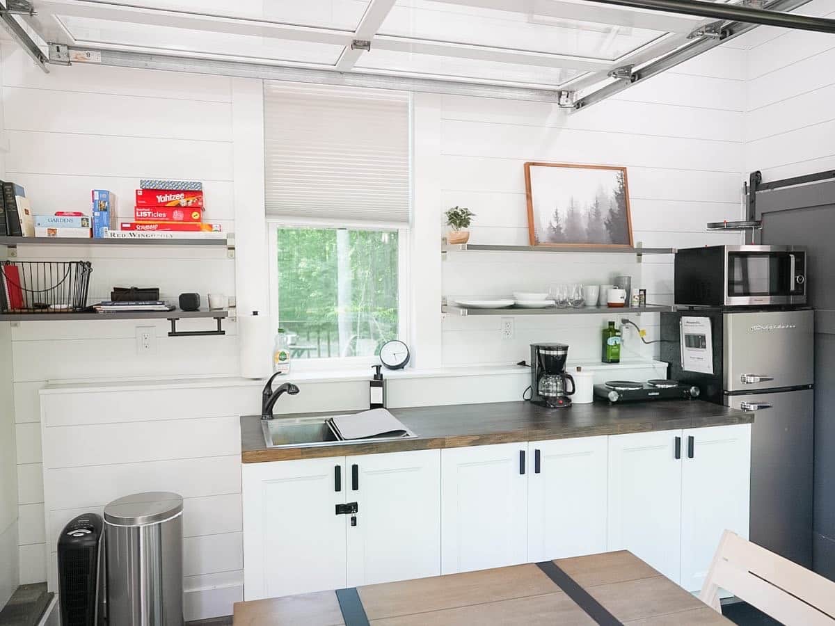 Kitchenette With Salt + Pepper, Coffee, And More