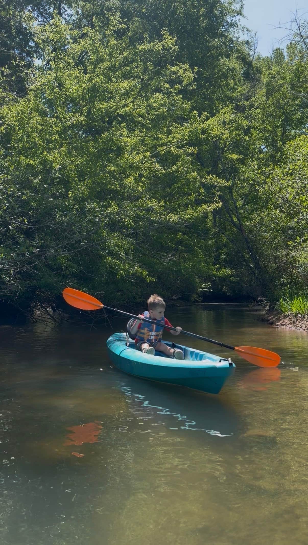 Kayaking on Lake Martin with kayaks included for Auburn Glamping guests