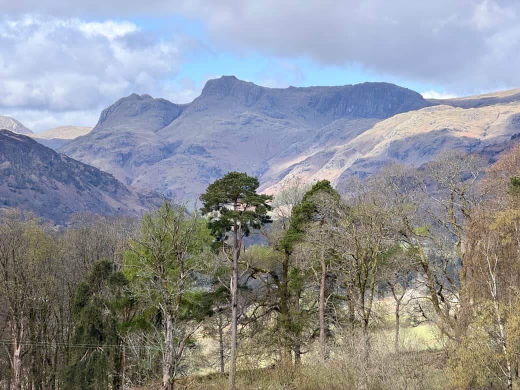 Stunning Lake District scenery close a short walk from the cabin.