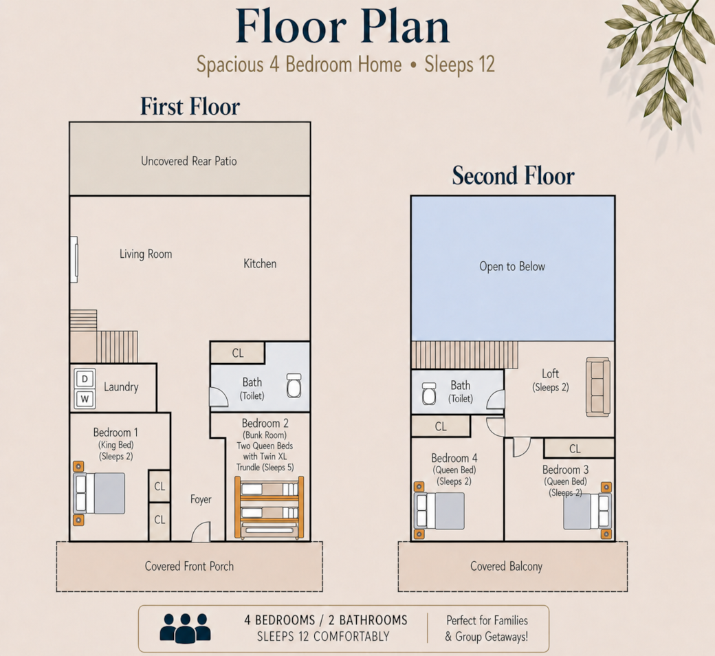 Floor plan of The Cardinal House