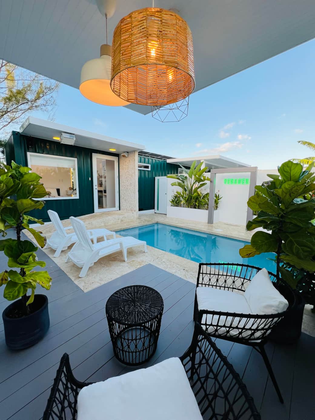 Exterior property, view from deck.