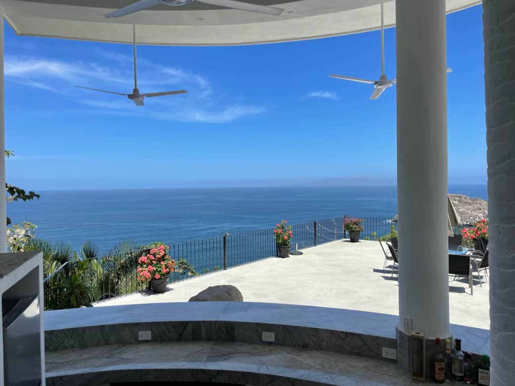Views from Casa Valerie's pool side bar