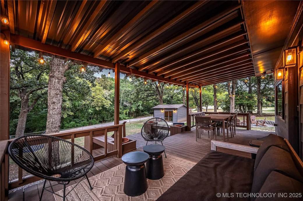 The View From the Back Patio overlooking the Wilderness  that line the shores of Lake Texoma!