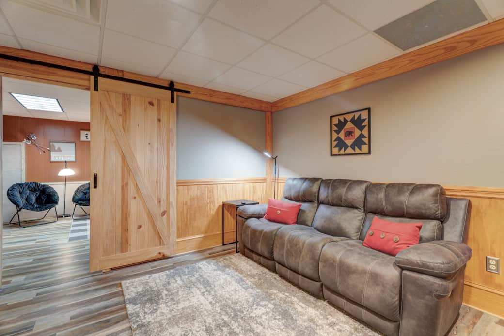 Downstairs living area