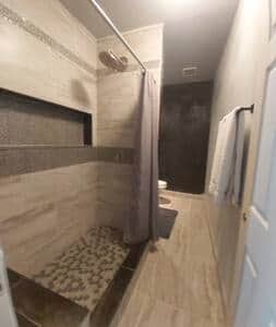 Spa Style On suite Bathroom w/ Large Walk In Shower 