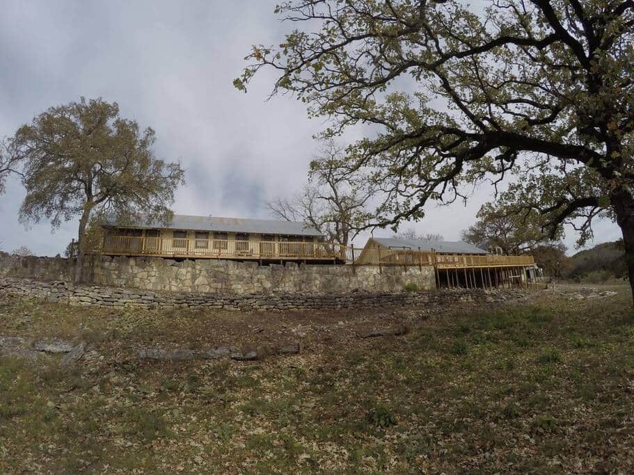 back of the cabins
