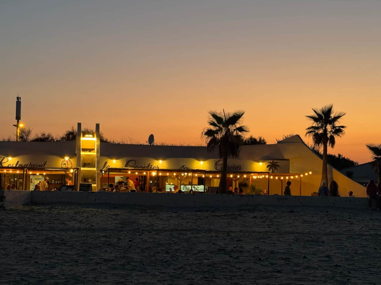 A selection of beach front restaurants.