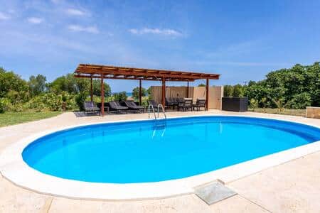 Pool area and seaview