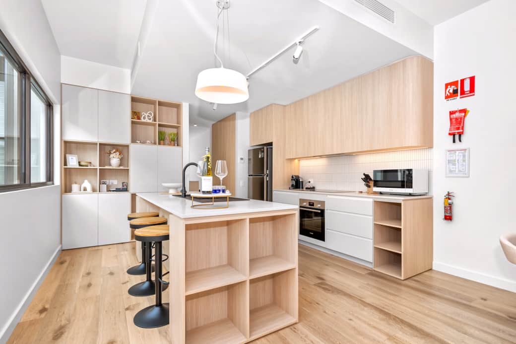Bar stools ideal for additional meal space