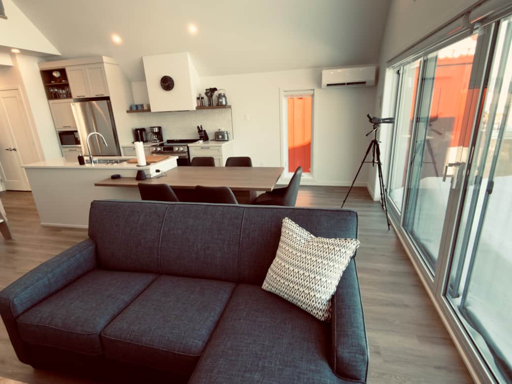 Cuisine vue du salon