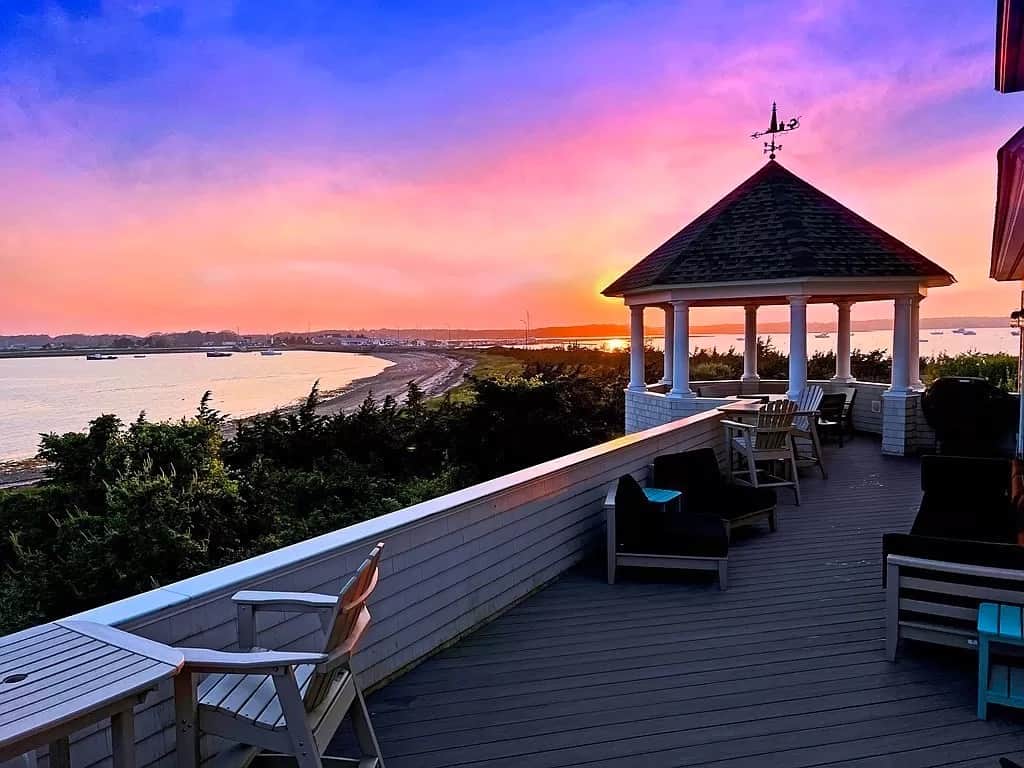 Gazebo & Deck at Sunset