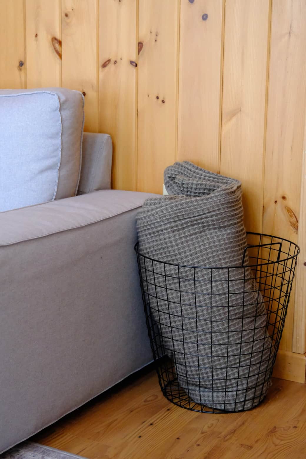Extra blanket in the living room for your comfort Extra blanket in the living room for your comfort