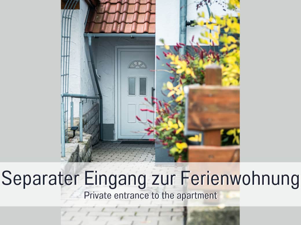 Separater Eingang zur Ferienwohnung