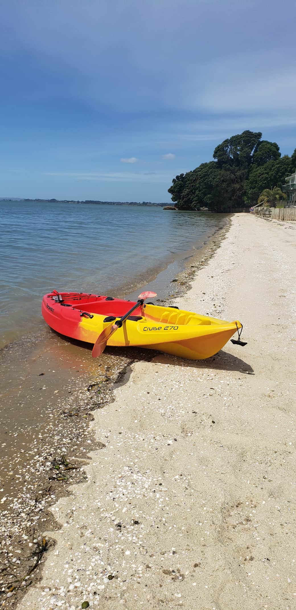 Kayaks and paddleboard included