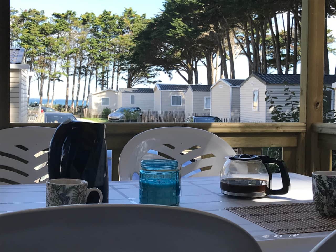Petit-déjeuner face à la mer