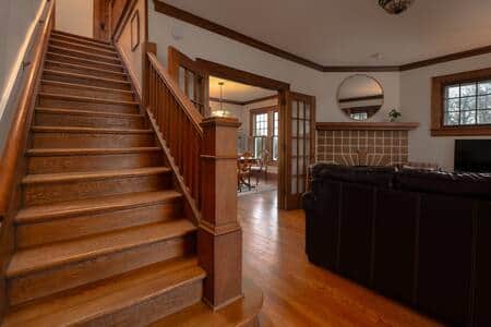 King, Queen + pullout, and Full bedrooms upstairs. Full bath and office upstairs.