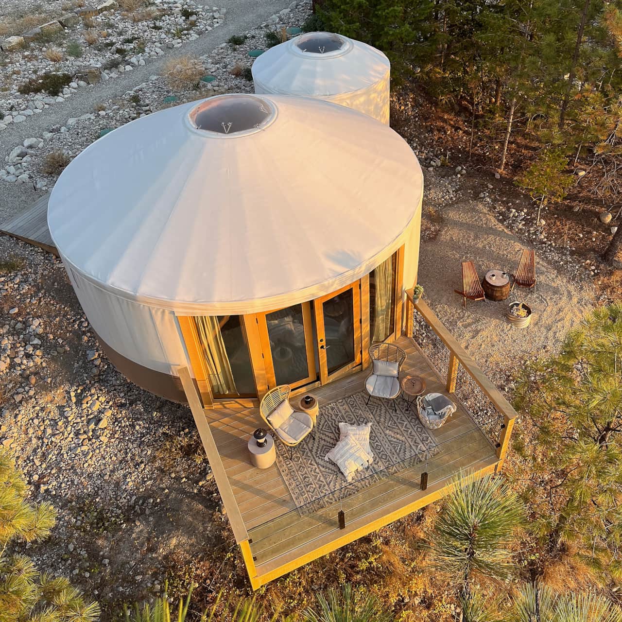 Enjoy relaxing on a large balcony while taking in stunning views of Okanagan Lake.