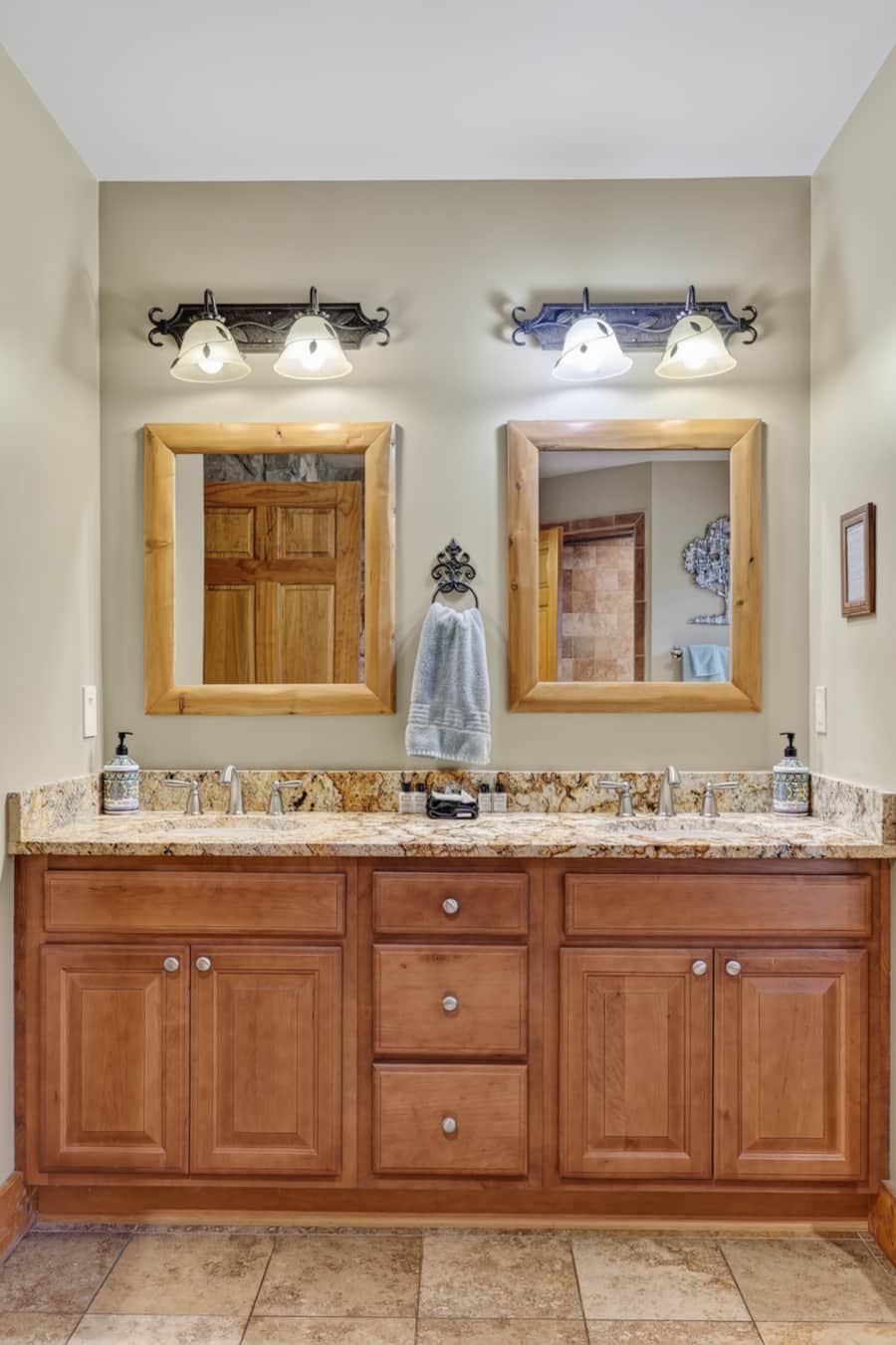 Owner's bath double vanity