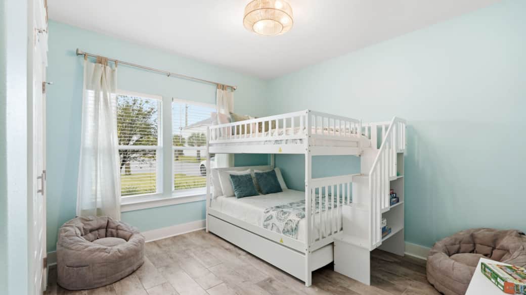 Bunk room 2 doubles and single trundle