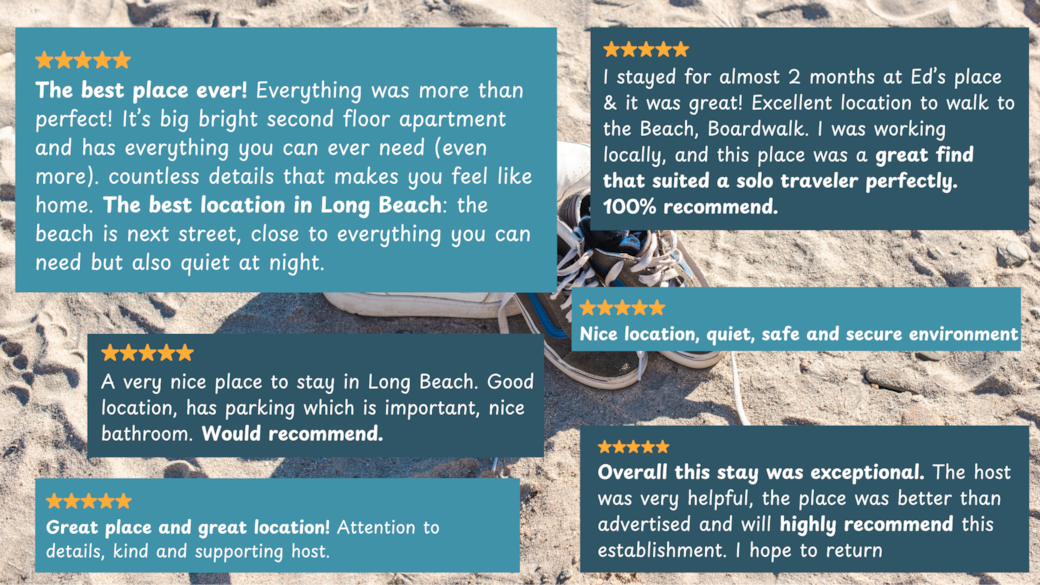 What past guests mentioned