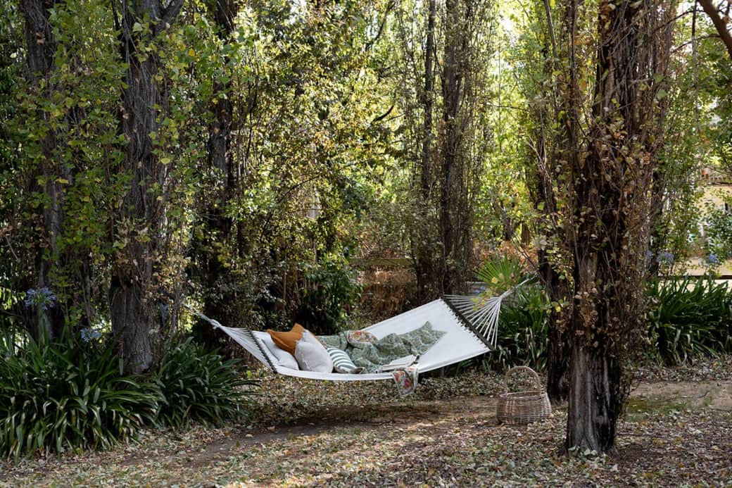 Enjoy relaxing under the trees in our hammock.  It's the perfect way to unwind.  