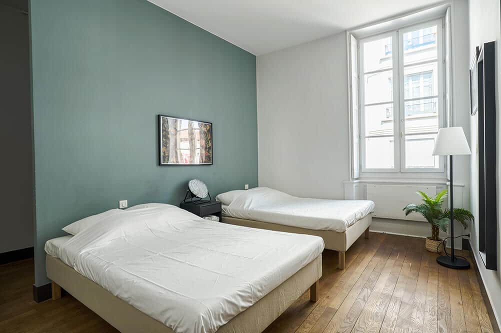 Bedroom 1 with 2 beds