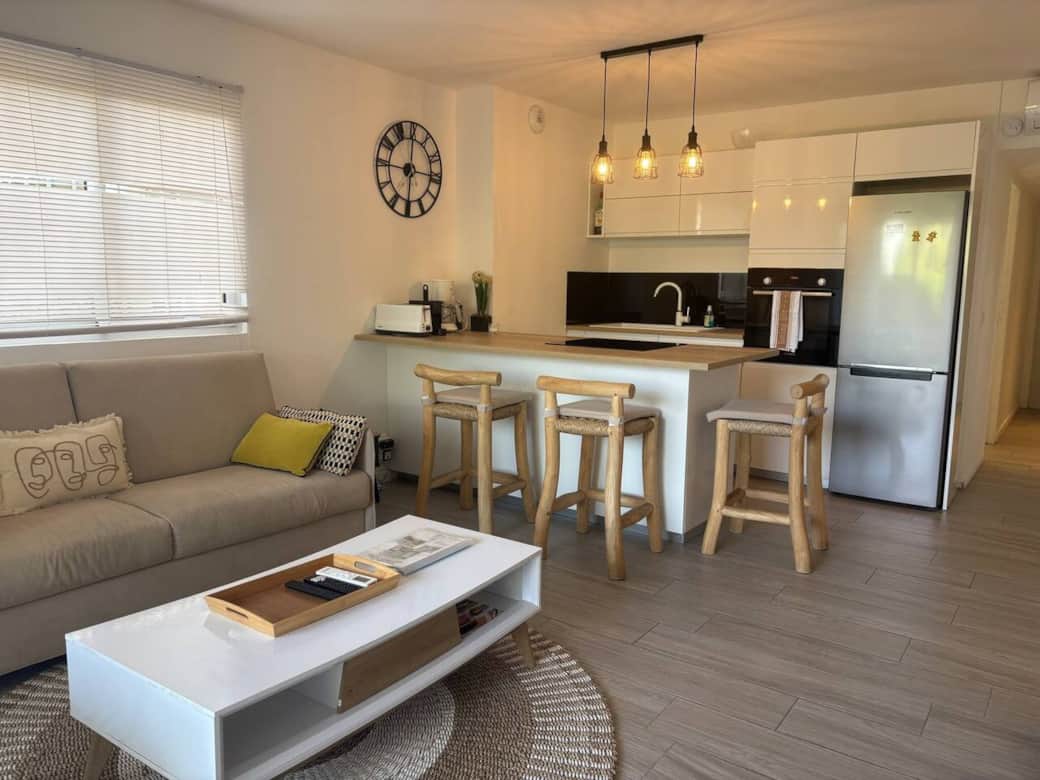 Living room and open kitchen La Playa