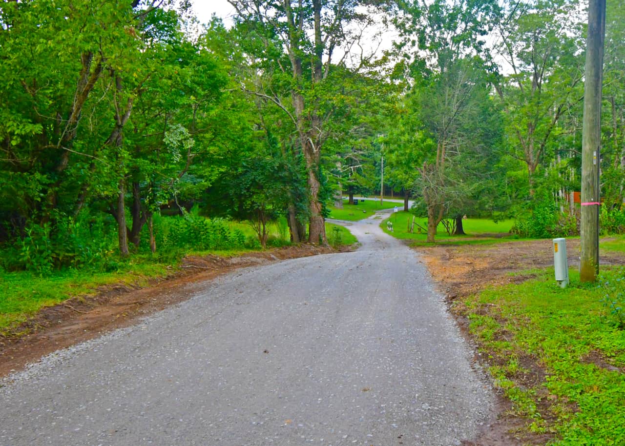 Road that leads to RV pad