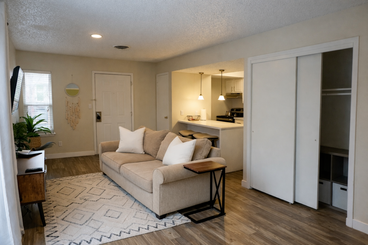 Plenty of closet space to keep everything organized during your stay