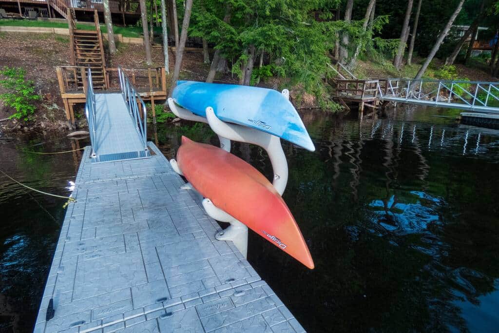 Kayaks available for your use.