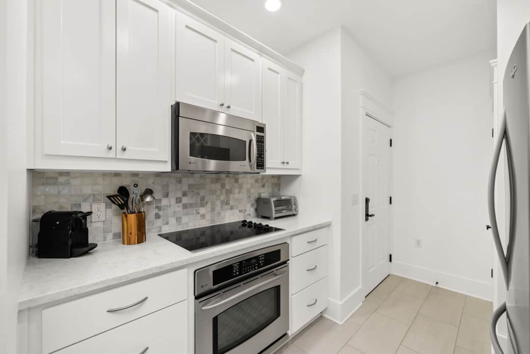 Kitchen with Nespresso Machine